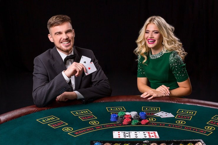 Studio dealer langsung No Commission Baccarat monte 77 dengan kamera HD